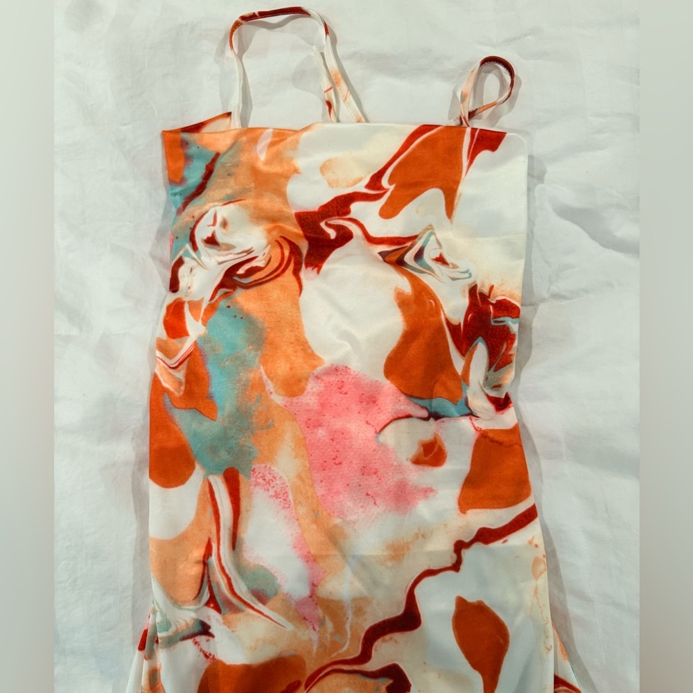 SHEIN Multicolor Abstract Maxi Dress
